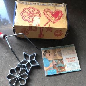 VINTAGE  Double Rosette & Timbale Iron